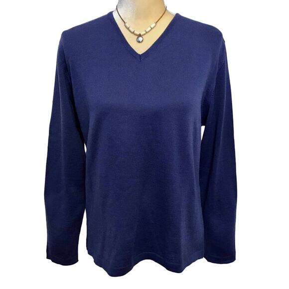 Antonella Vintage V Neck Sweater Women XL - Picture 1 of 10